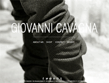 Tablet Screenshot of giovannicavagnacollection.net